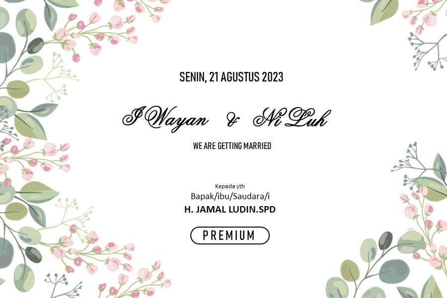 Undangan Pernikahan Silver